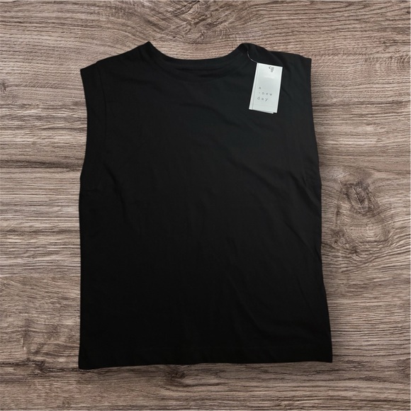 a new day Tops - a new day Sleek Black Muscle Tee